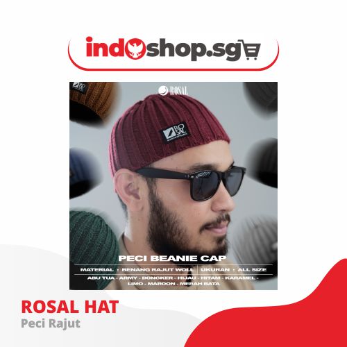 Hajj Cap | PRIA Afghan Cap - Rosal Hat Cap - Men | Rosal Peci Lipat Mesir Rosalhat Peci Sholat Kopiah