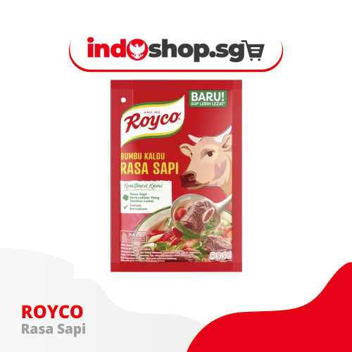 Royco Chicken Beef Seasoning Bumbu Kaldu Ayam Sapi 220 gr / 12 sachets / Fried Rice | Indoshop