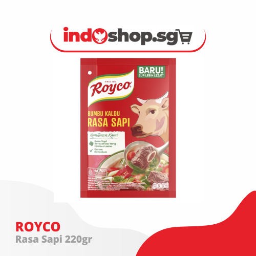 Royco Chicken Beef Seasoning Bumbu Kaldu Ayam 220 gr / Sapi 220 gr