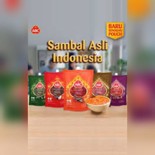 Sambal ABC Nusantara Pouch 180 gram Teri/Rendang/Hijau/Geprek