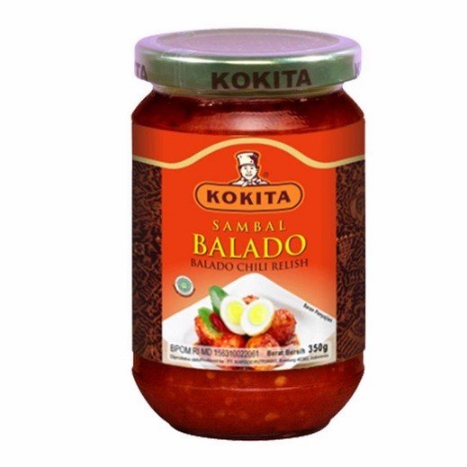 KOKITA SAMBAL BALADO TOPLES KACA 350 gr