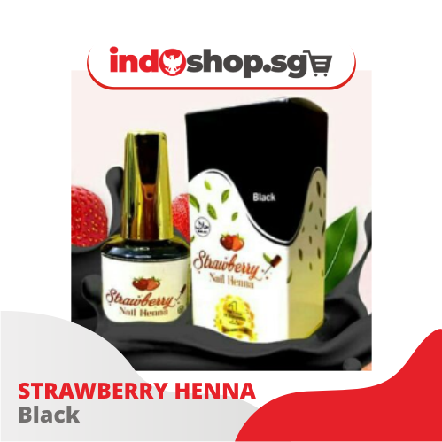 Strawberry Henna Nail Polish | Inai Kuku Halal 14 ml