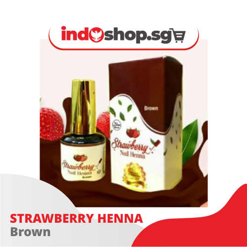 Strawberry Henna Nail Polish | Inai Kuku Halal 14 ml