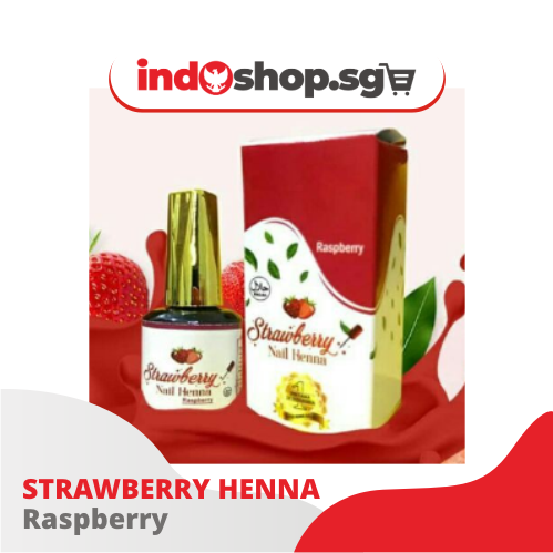 Strawberry Henna Nail Polish | Inai Kuku Halal 14 ml
