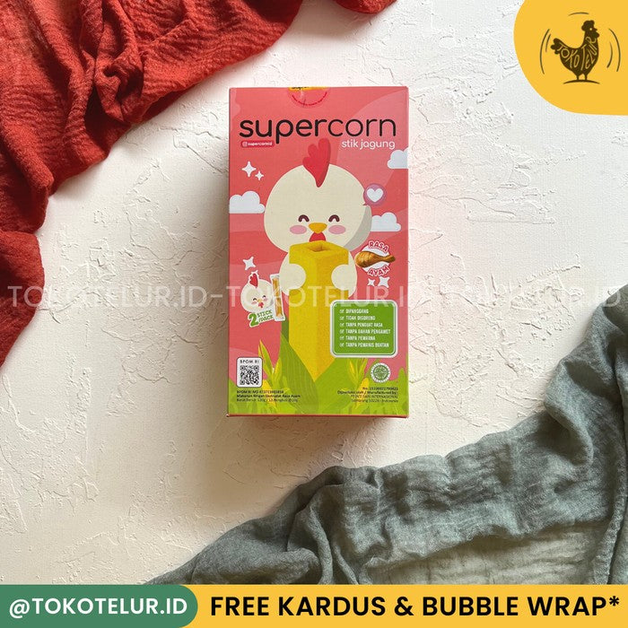 SUPER CORN - Stik Jagung Cemilan Snack SuperCorn Sehat Anak Bayi HALAL