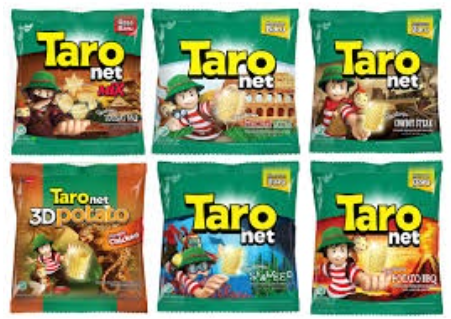 Taro Net Snack @32 gr Bundle of 6 pcs