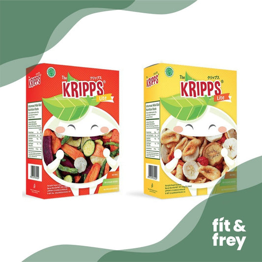 THE KRIPPS Lite 60g - Keripik Sayur Buah - Snack Sehat Veggie Chips