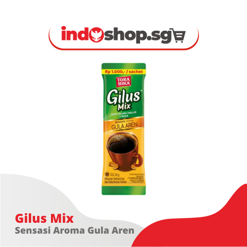 🛒 TORABIKA GILUS MIX INSTANT COFFEE 23G x 10 SACHETS | INDONESIAN BLACK COFFEE | PALM SUGAR | VANILLA | PANDAN | GINGER ☕