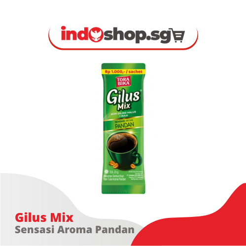 🛒 TORABIKA GILUS MIX INSTANT COFFEE 23G x 10 SACHETS | INDONESIAN BLACK COFFEE | PALM SUGAR | VANILLA | PANDAN | GINGER ☕