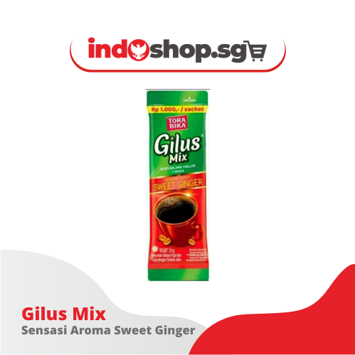 🛒 TORABIKA GILUS MIX INSTANT COFFEE 23G x 10 SACHETS | INDONESIAN BLACK COFFEE | PALM SUGAR | VANILLA | PANDAN | GINGER ☕