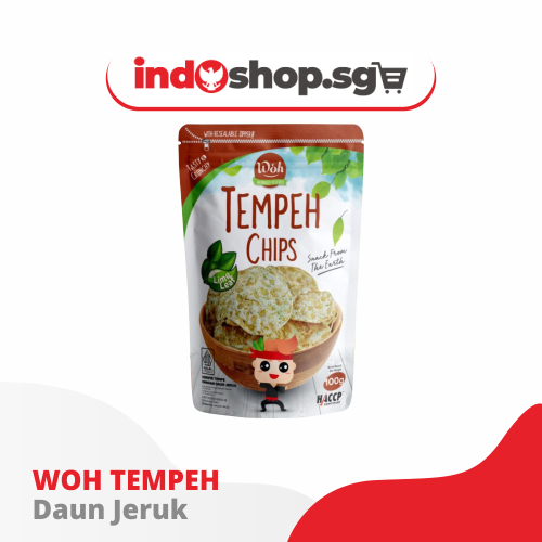 Woh Tempeh Chips 100 gr | Balado/Hot and Spicy | Barbecue | Ayam Bakar/Barbecue Chicken | Seaweed #indoshop#