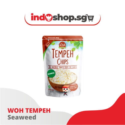 Woh Tempeh Chips 100 gr | Tempe Balado/Hot and Spicy | Tempe Barbecue | Tempe Ayam Bakar/Barbecue Chicken | Seaweed #indoshop#