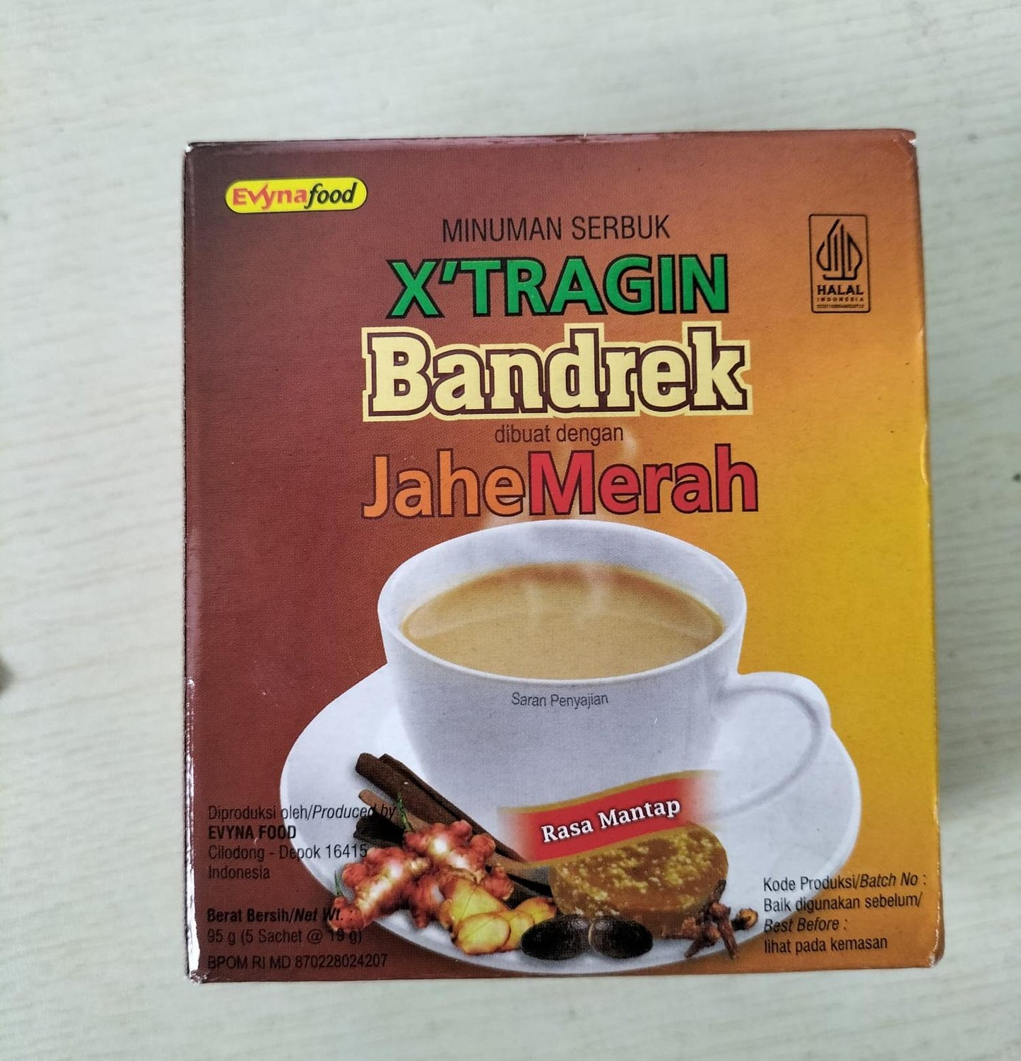 XTRAGIN Bandrek Red Ginger Instant Drink Powder ✦ Traditional Indonesian Herbal Beverage ✦
