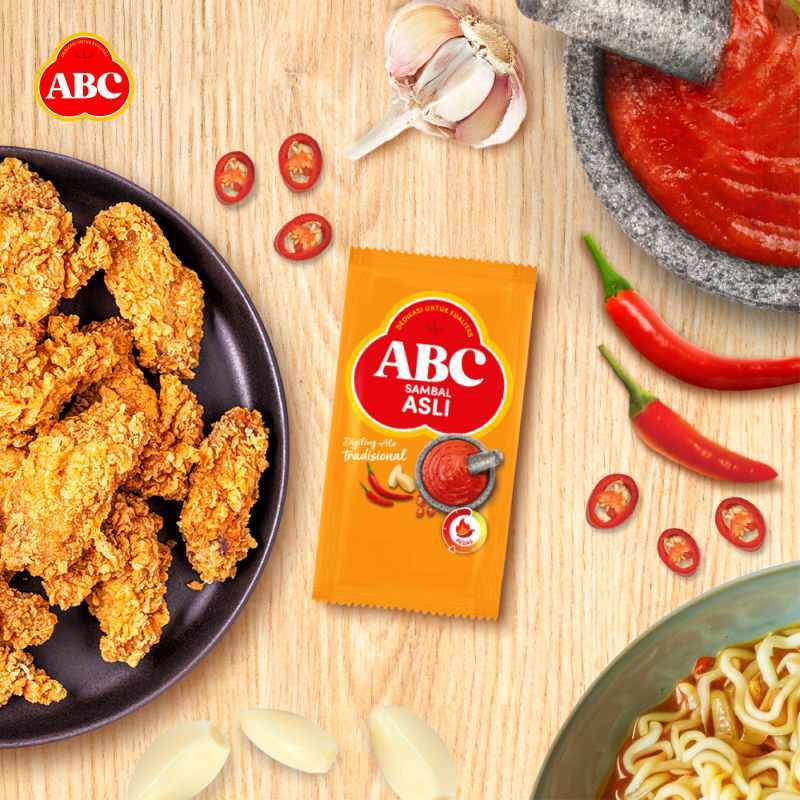 ABC Sambal Extra Spicy (22 sachets x 8gr) / Original Authentic Chili Sauce – 176 g