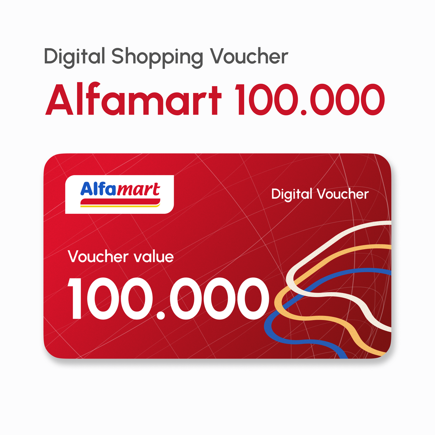 Shopping Voucher E-voucher Alfamart Rp100.000 valid 3 months | #Digital_Indoshop.sg
