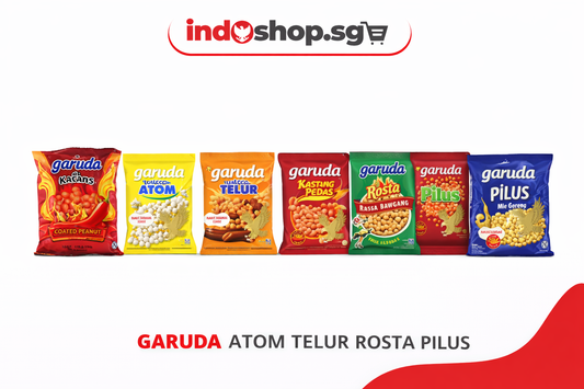 Garuda Coated Peanuts | Egg Peanut | Original and Spicy | Kacang Atom | Kacang Telur | Pilus