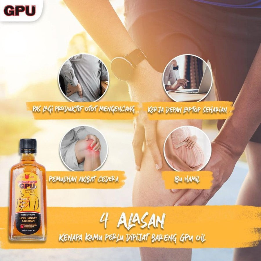 🦅 Cap Lang Minyak Urut GPU (30ml) - Massage Oil