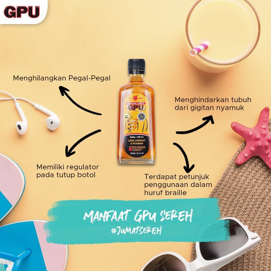 🦅 Cap Lang Minyak Urut GPU (30ml) - Massage Oil