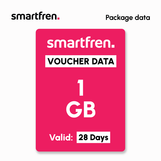 Mobile Data Smartfren - DailyMax 1GB - 28 Days | #Digital_Indoshop.sg