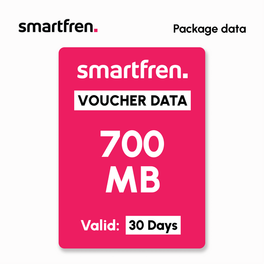 Mobile Data Smartfren - DailyMax 700MB - 30 Days | #Digital_Indoshop.sg