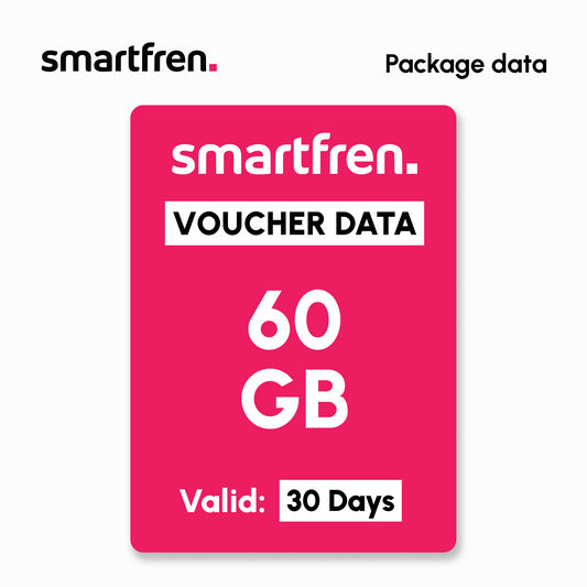 Mobile Data Smartfren - MegaMix 60GB - 30 Days | #Digital_Indoshop.sg