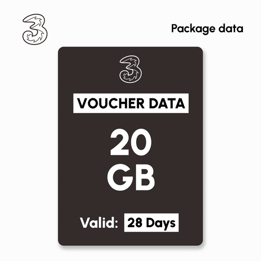 Mobile Data Tri - AllNet 20GB - 28 Days | #Digital_Indoshop.sg