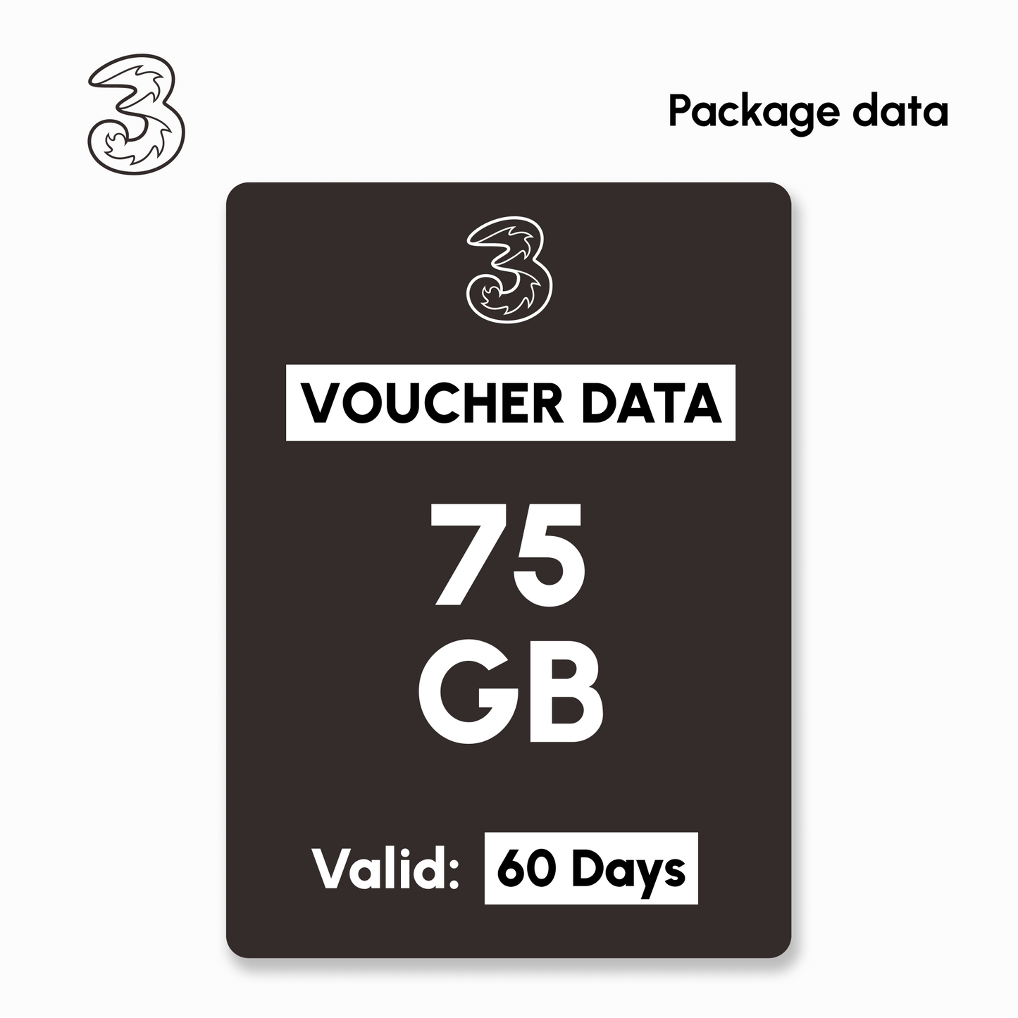 Mobile Data Tri - AllNet 75GB - 60 Days | #Digital_Indoshop.sg