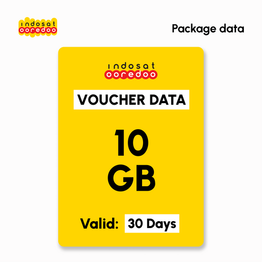 Mobile Data Indosat (IM3) - AppMax 10GB - 30 Days | #Digital_Indoshop.sg