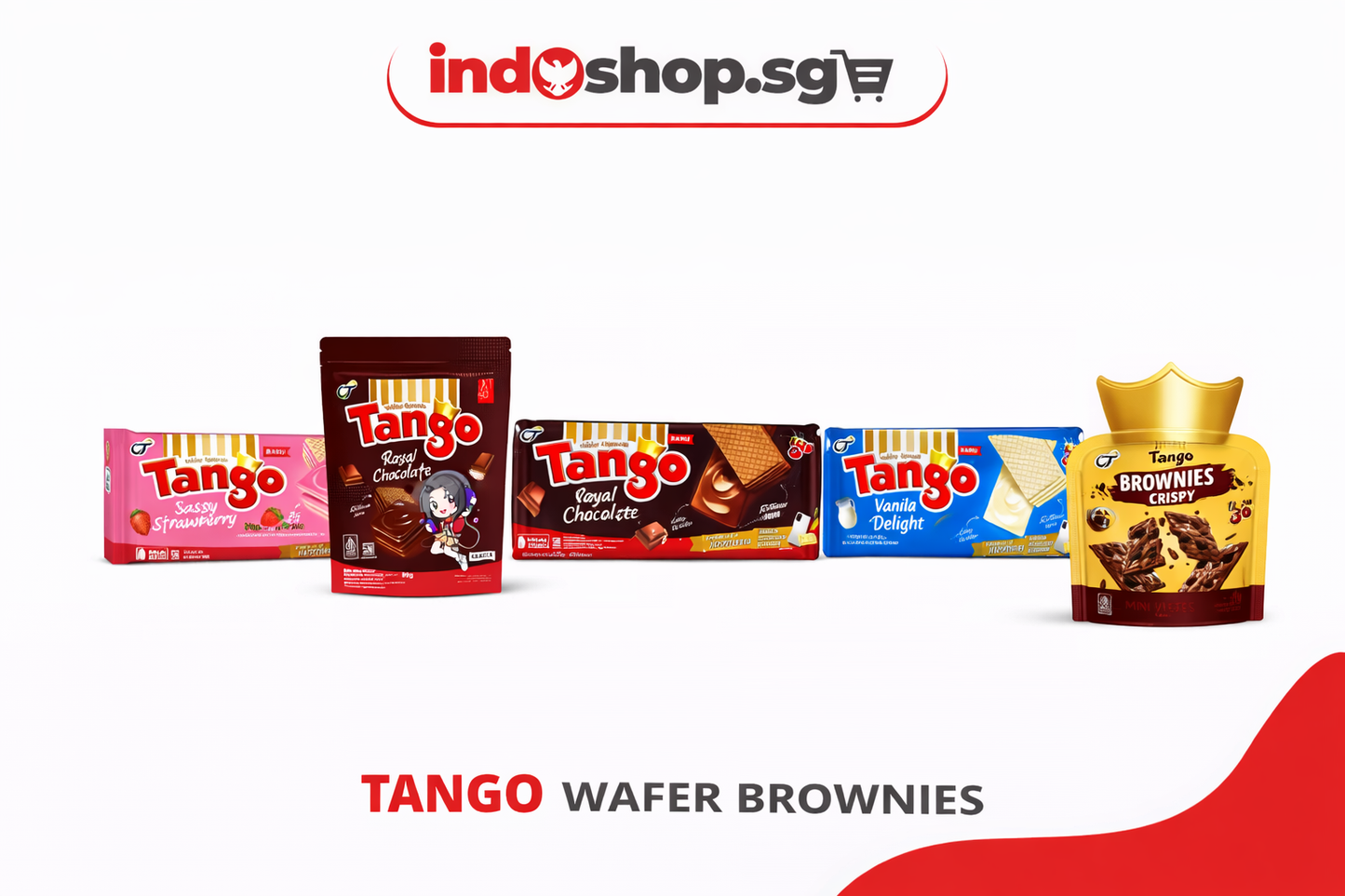 Tango Wafer Vanilla Strawberry | Crispy Brownies | Irresistibly Creamy Crispy