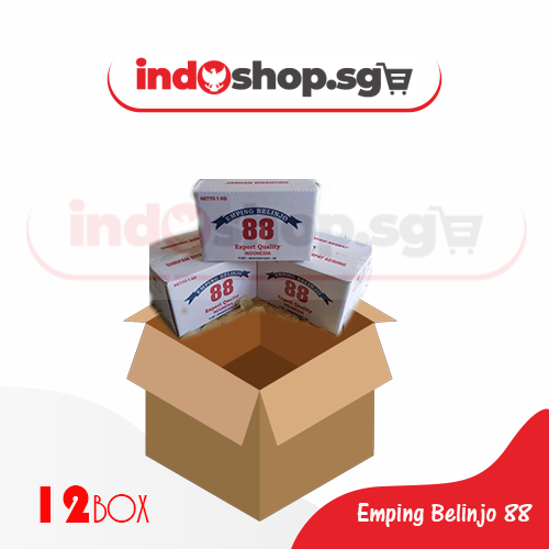 WHOLESALE Melinjo Belinjo Cracker Raw | Emping Belinjo 88 Export Quality | 1 CARTON 1KG 20 boxes