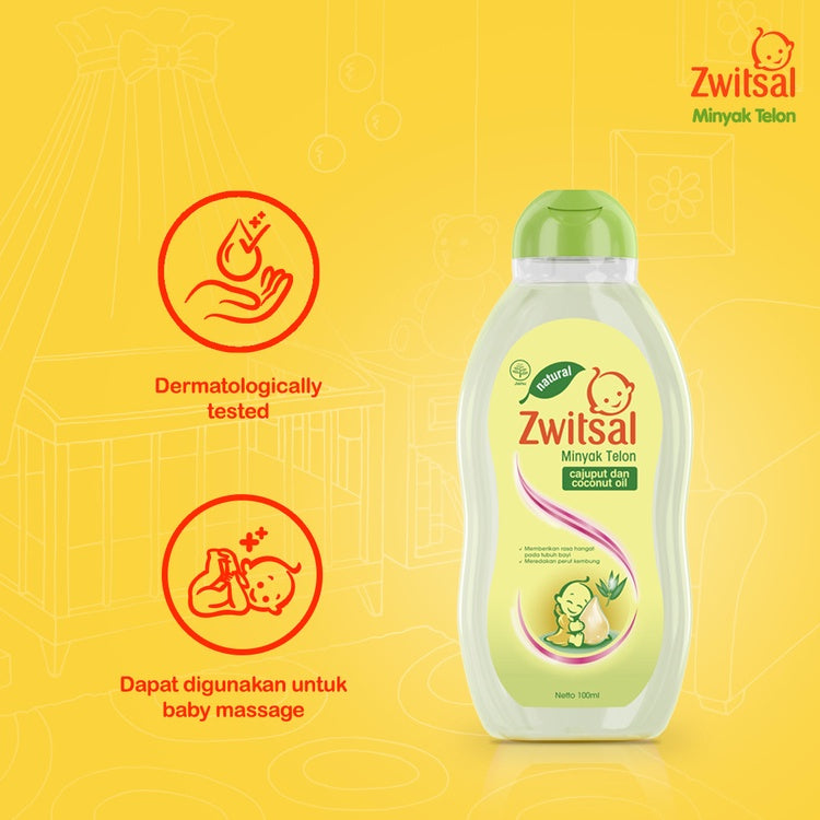 Zwitsal Baby Natural Minyak Telon (combination of eucalyptus, coconut and fennel oil)