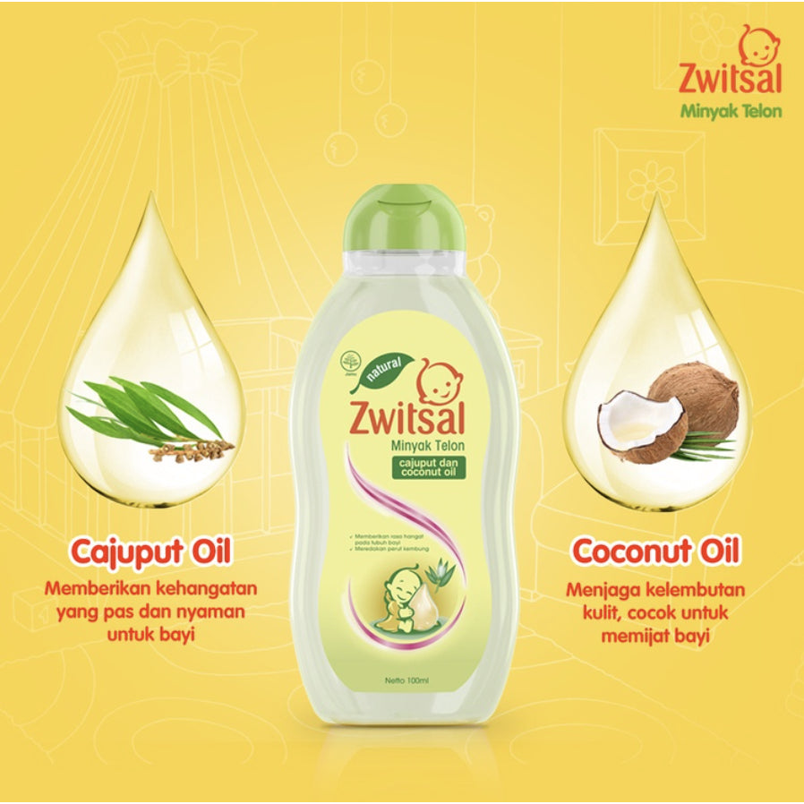 Zwitsal Baby Natural Minyak Telon (combination of eucalyptus, coconut and fennel oil)