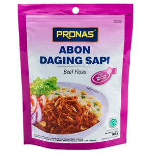 Pronas Abon Daging Sapi | Beef Floss | Ziplock 100gr