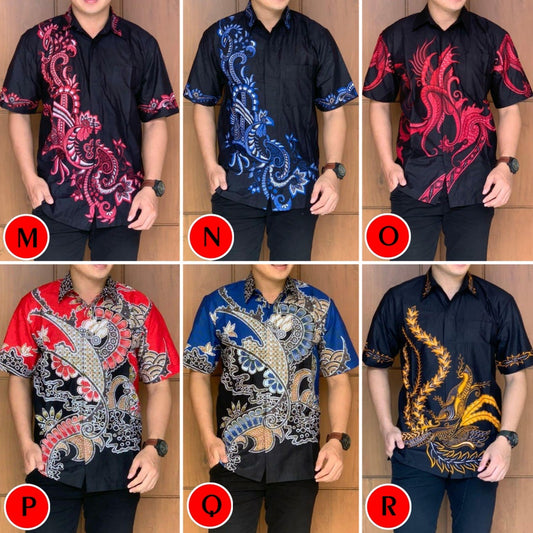 Kemeja Batik Pria Lengan Pendek Pitoo | Batik Pekalongan | M-X Type