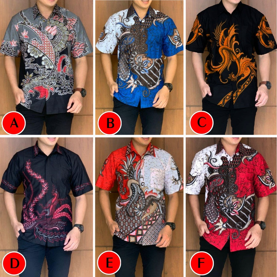 Kemeja Batik Pria Lengan Pendek Pitoo | Batik Pekalongan | A-L Type