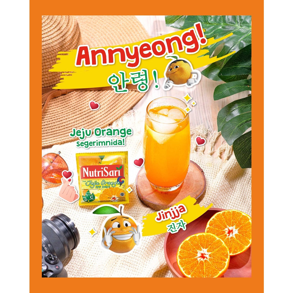 Instant Drink Sachet | Nutrisari 14g x 10 sachets | Orange | Apple | Lemon | Lime | Sour Sop | Water Melon - #indoshop#