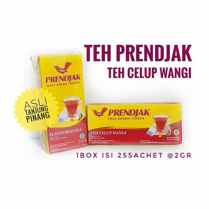 Teh Celup Wangi Prendjak (1 box 25 sachets) #indoshop#