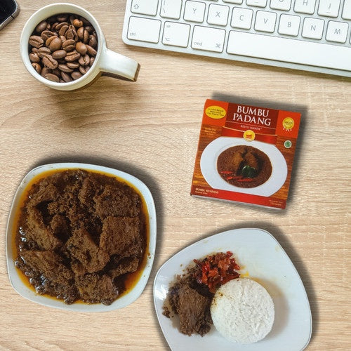 Rendang Padang Asli Daging Sapi Kering Original Restu Mande. Bukan Frozen Food 300 gram