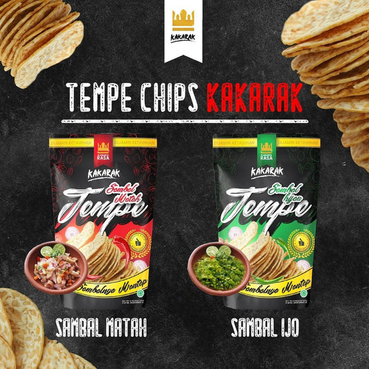 Keripik Tempe Sambal Kakarak 100 gr | Tempeh snack | Tempeh Cracker