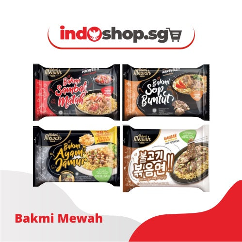 Bakmi Mewah (Sop Buntut/ Bulgogi/ Ayam Jamur/ Sambal Matah) | Instant Noodles