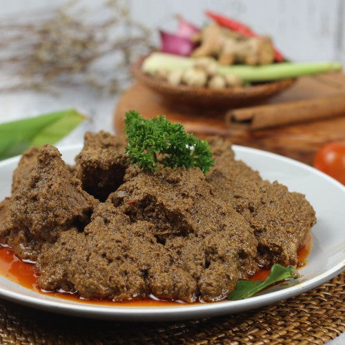 Rendang Padang Asli Daging Sapi Kering Original Restu Mande. Bukan Frozen Food 300 gram