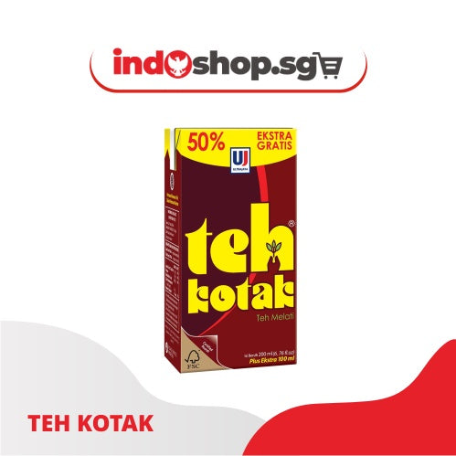 Teh Kotak Jasmine Tea 300ml - Authentic Indonesian Refreshment | Best Cold Drink for Anytime & Anywhere!