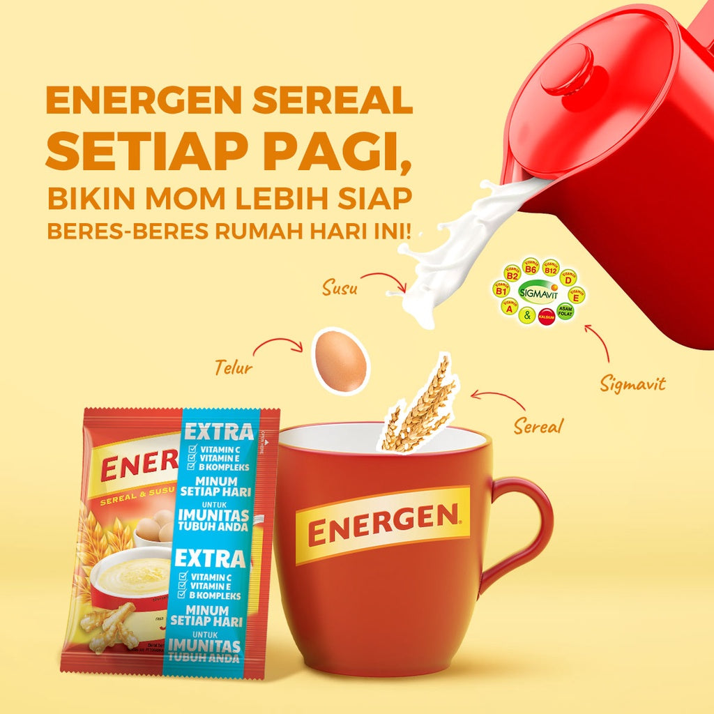 Energen Sereal Coklat, Vanila, Kurma, & Jagung | Cereal Chocolate | Cereal Vanilla | Cereal Dates | Cereal Corn | Ginger