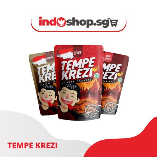 Keripik Tempe Krezi 100 gr | Tempe Chips | Tempeh Chips | Indonesian Tempe Chips | Indonesian Tempe Chips