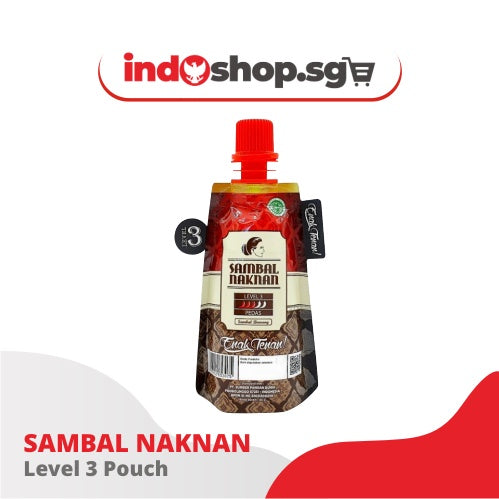 Sambal Naknan Level 3 Pouch 45gr | Sambel | Indonesian Chili #indoshop#