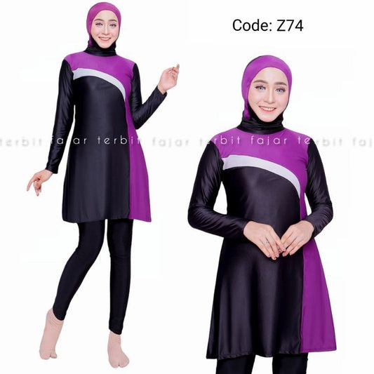 PREMIUM Baju renang perempuan muslim dewasa hijab baju renang muslimah | Ladies Muslim Swimsuit