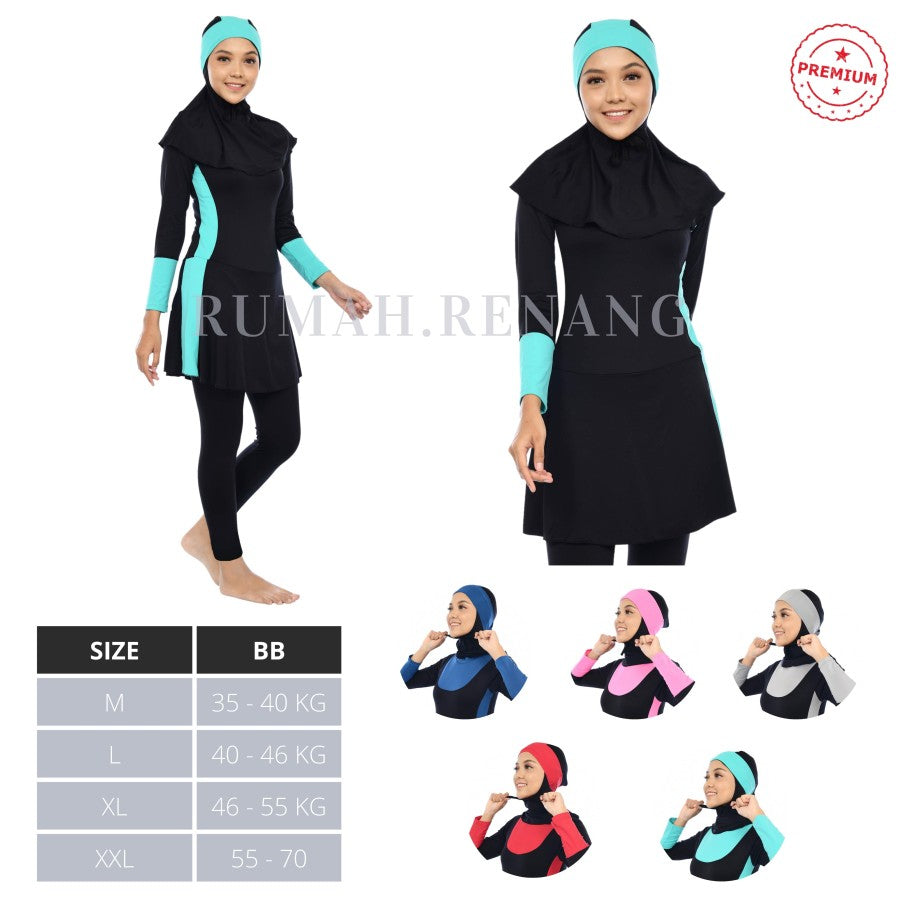 Baju Renang Dewasa Muslim Baju Renang Muslimah Panjang Baju Renang | Ladies Muslim Swimsuit #indoshop#