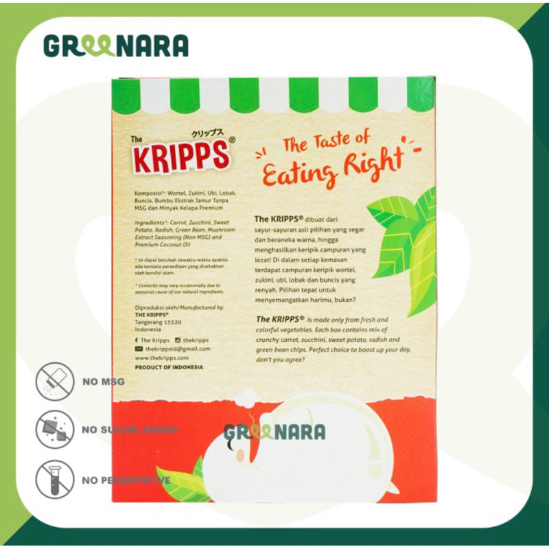 [Healthy Snacks] KRIPPS Mixed Fruit Chips | Mixed Vegetables Chips 60gr