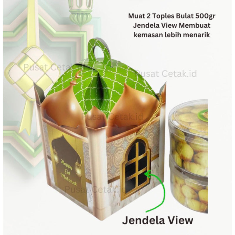 [Lebaran] 10pcs Parsel Ramadan Masjid Mekkah Parcel Lebaran | Hampers Toples | Dus Kueh (bundle of 10pcs)