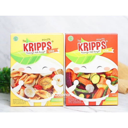 [Healthy Snacks] KRIPPS Mixed Fruit Chips | Mixed Vegetables Chips 60gr